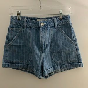 PACSUN STRIPED MOM SHORTS